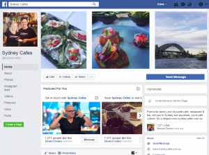 sydney cafes facebook page